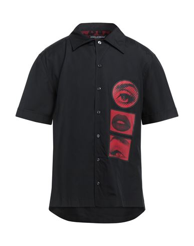Dolce & Gabbana Man Shirt Black Size 16 ½ Cotton