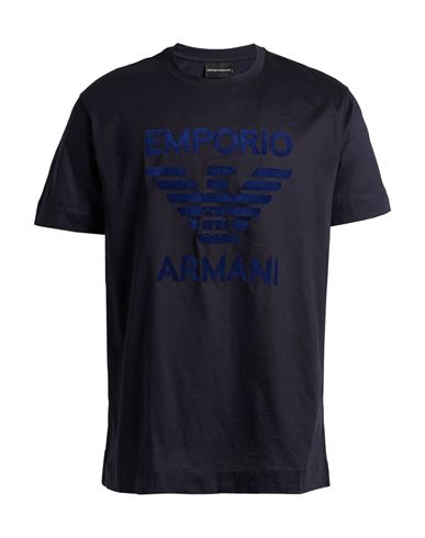 Emporio Armani Man T-shirt Midnight Blue Size Xl Cotton
