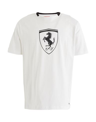 Scuderia Ferrari Man T-shirt White Size M Cotton