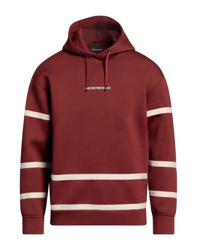 Emporio Armani Man Sweatshirt Brick Red Size Xl Modal