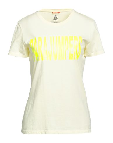 Parajumpers Woman T-shirt Light Yellow Size Xxs Cotton