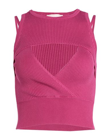 Vicolo Woman Top Fuchsia Size Onesize Viscose, Polyester In Pink