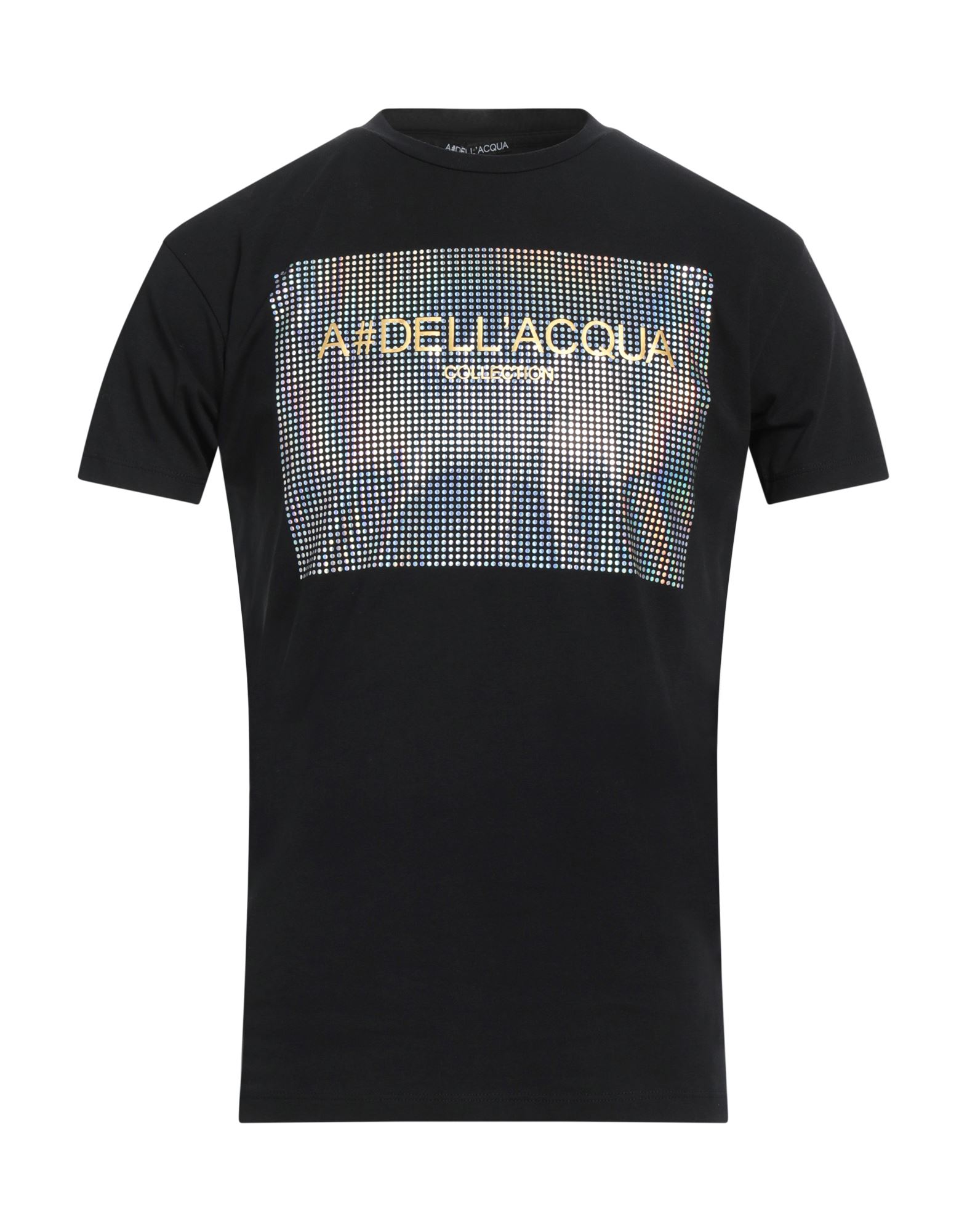 Alessandro Dell'acqua Man T-shirt Black Size M Cotton, Elastane