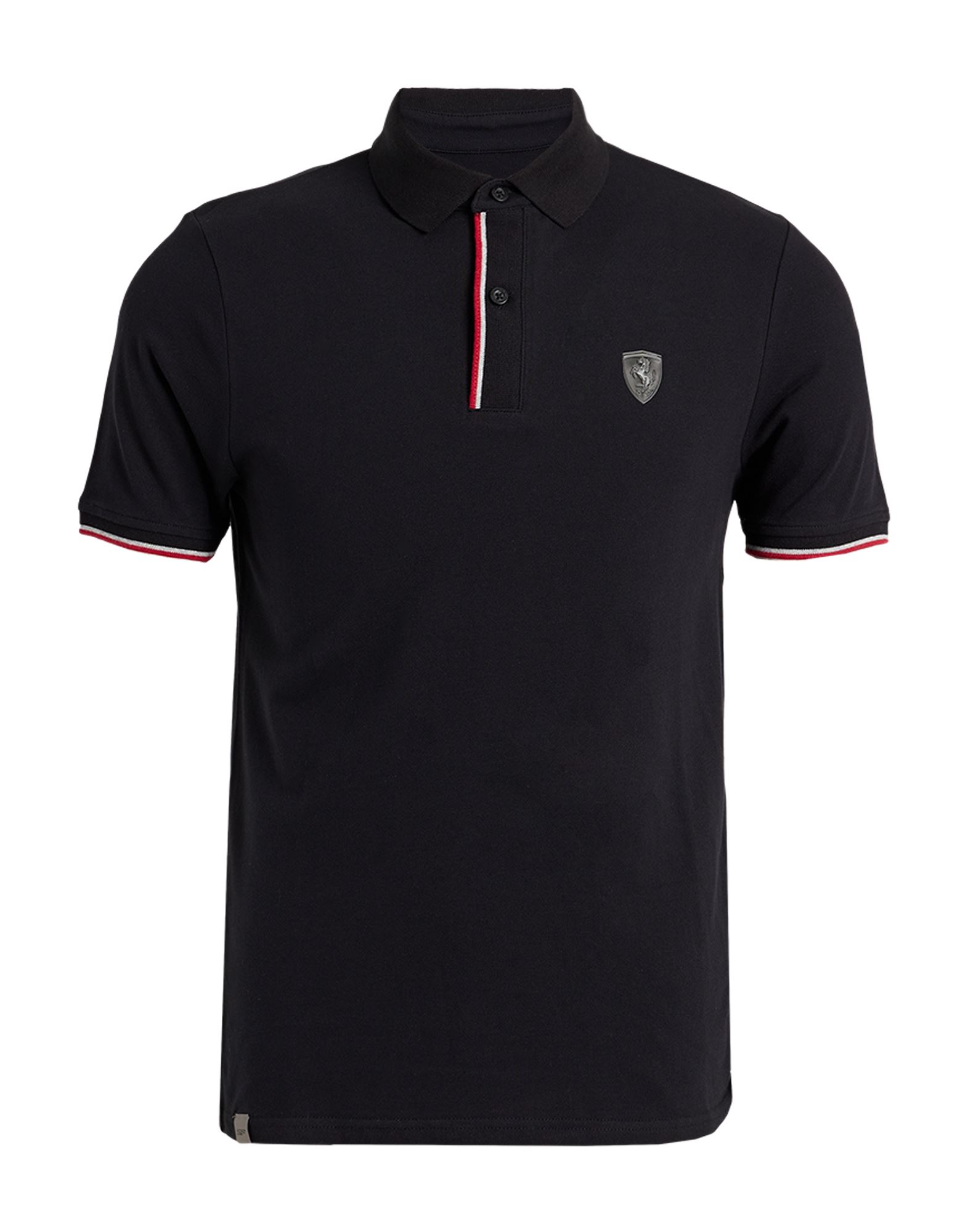 Scuderia Ferrari Polo Shirts In Black