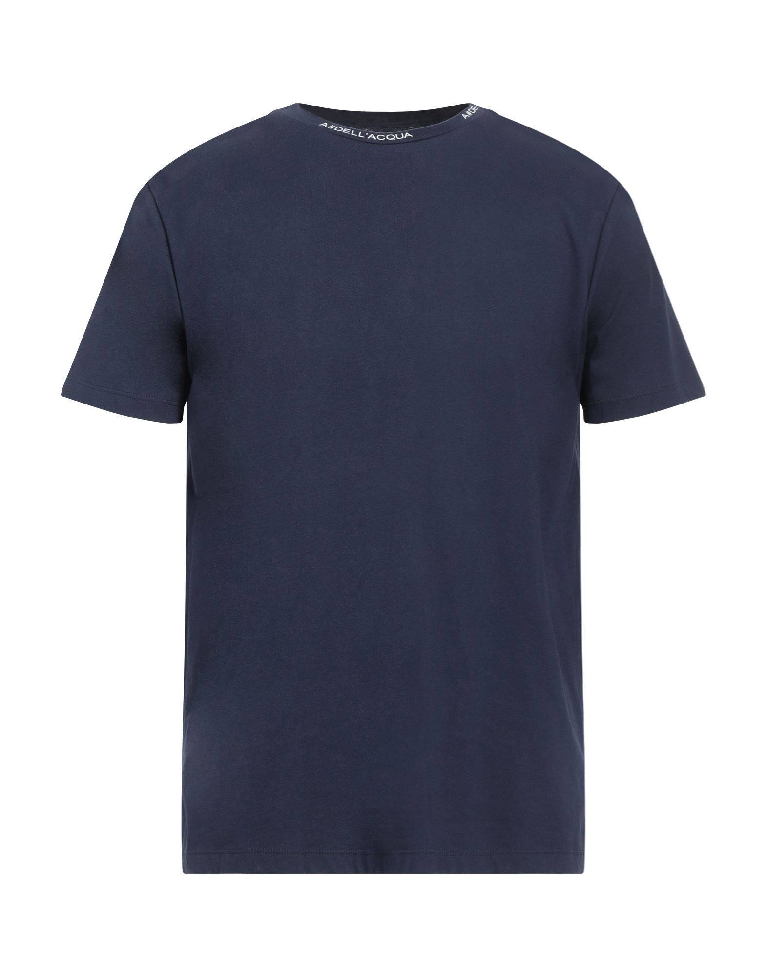 Alessandro Dell'acqua Man T-shirt Midnight Blue Size 3xl Cotton