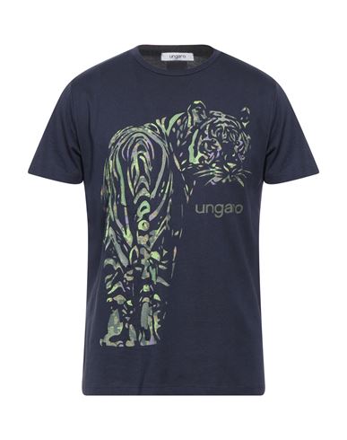 Ungaro Man T-shirt Midnight Blue Size Xxl Cotton