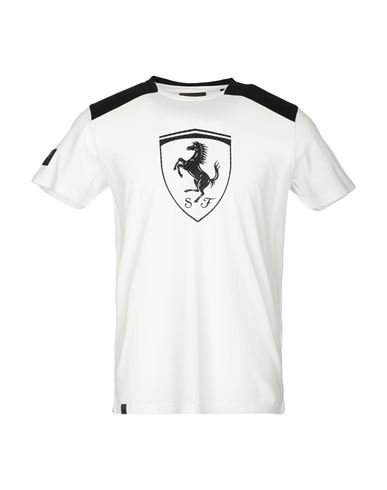 Ferrari Man T-shirt White Size S Cotton