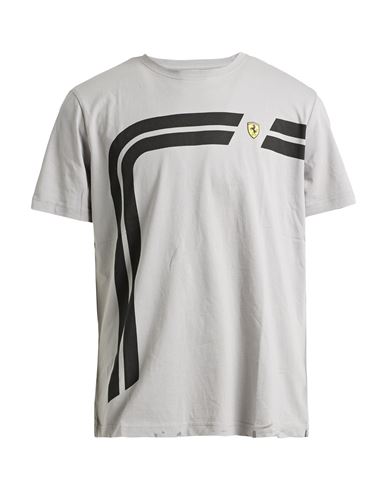 Scuderia Ferrari Man T-shirt Grey Size Xl Cotton
