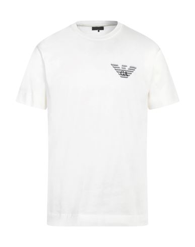 Emporio Armani Man T-shirt White Size Xl Cotton