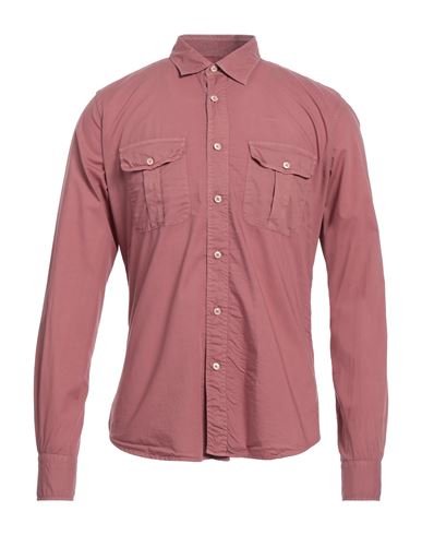 Cellini Man Shirt Mauve Size 16 ½ Cotton In Purple
