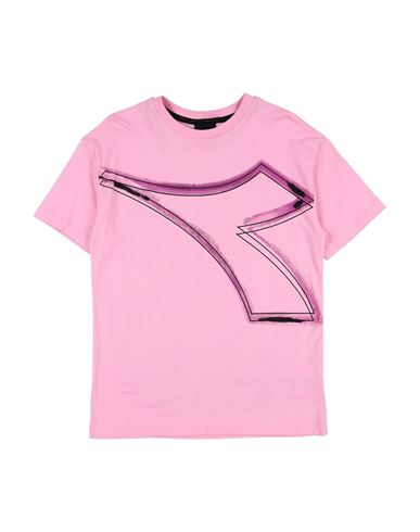 Diadora Toddler Girl T-shirt Pink Size 6 Cotton In Pink