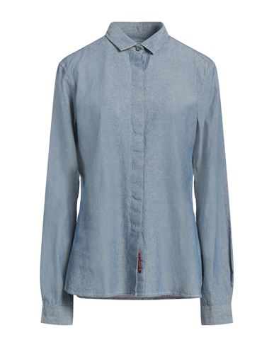 Jacob Cohёn Woman Shirt Slate Blue Size S Cotton, Elastane