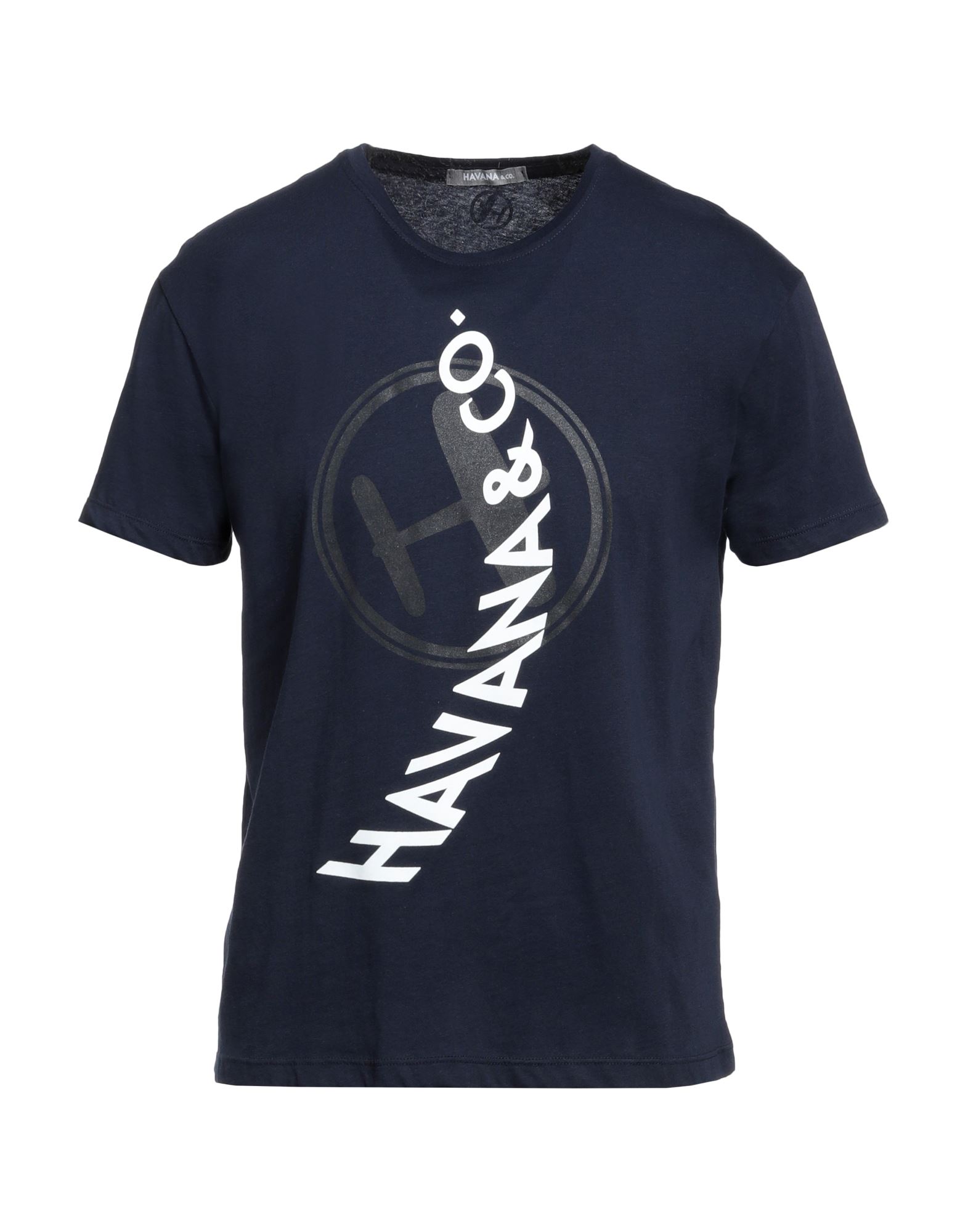 Havana & Co. Man T-shirt Midnight Blue Size S Cotton