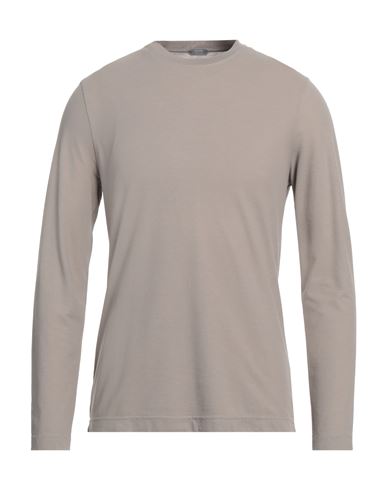 Zanone Short-sleeved Cotton T-shirt In Grey