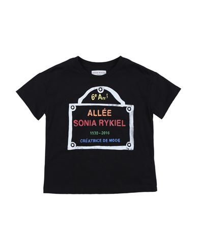 Sonia Rykiel Babies'  Toddler Girl T-shirt Black Size 6 Cotton