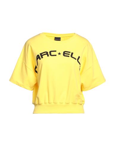 Marc Ellis Woman Sweatshirt Yellow Size 4 Cotton, Elastane