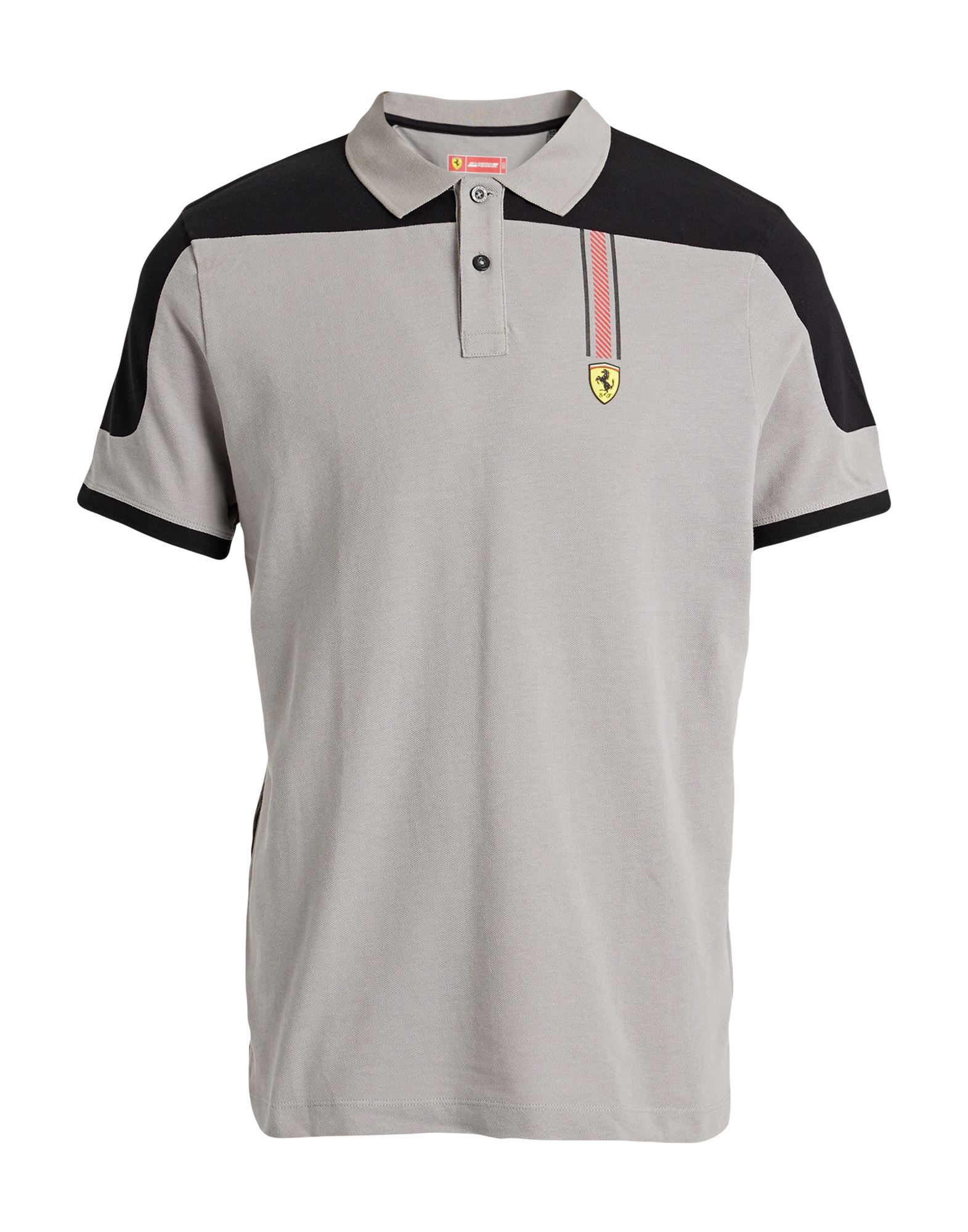 Scuderia Ferrari Polo Shirts In Grey | ModeSens