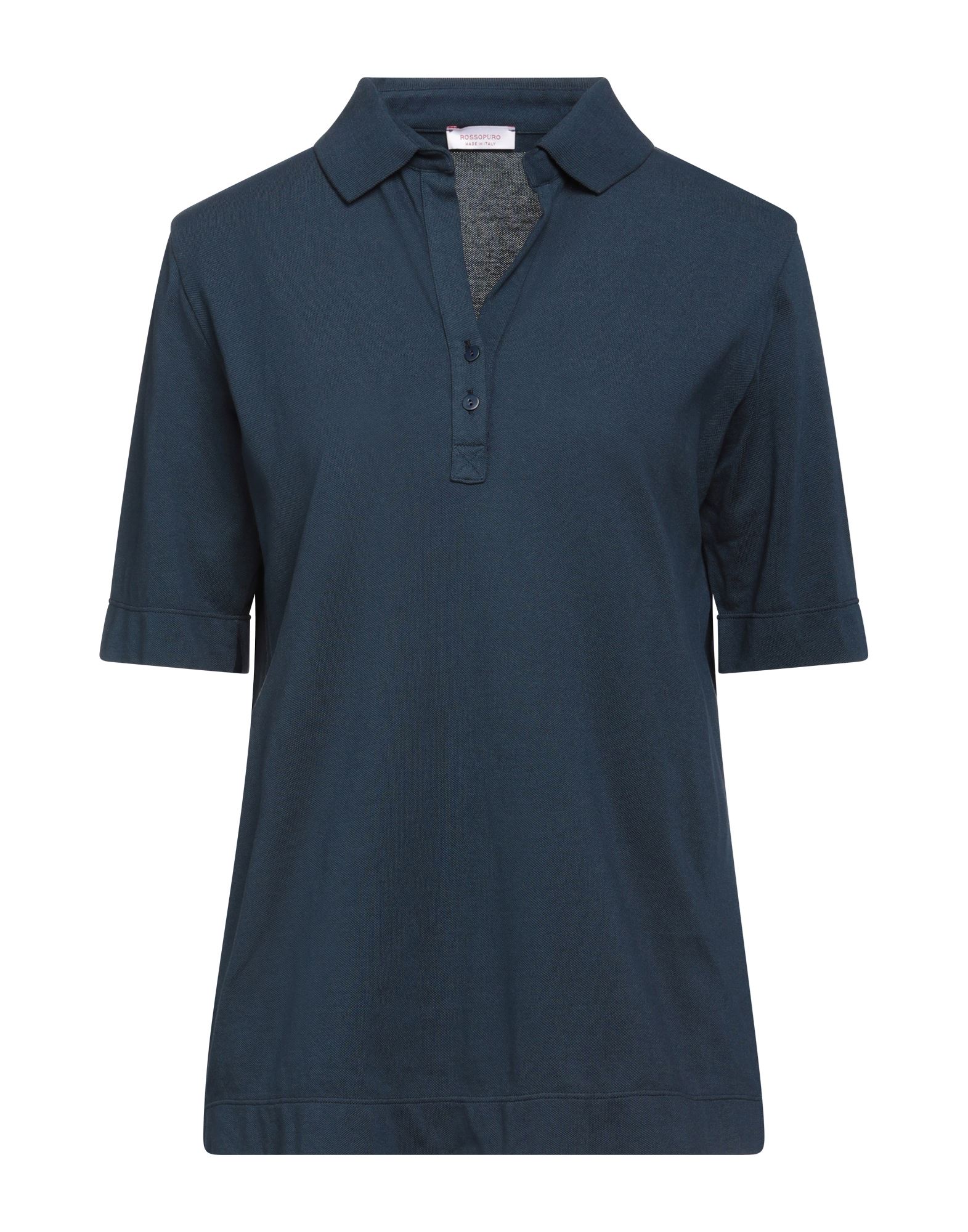 Rossopuro Polo Shirts In Navy Blue