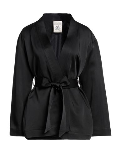 Semicouture Woman Shirt Black Size 2 Viscose, Linen, Acetate