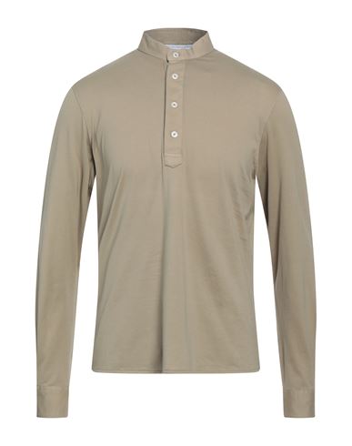 Filippo De Laurentiis Man Shirt Khaki Size 38 Cotton In Beige