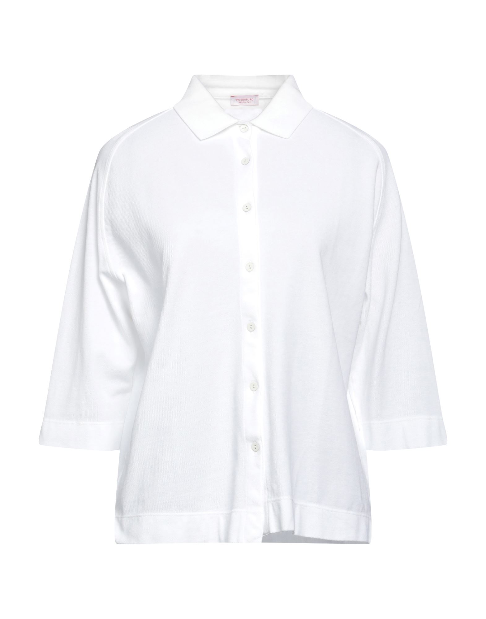 ROSSOPURO ROSSOPURO WOMAN SHIRT WHITE SIZE L COTTON