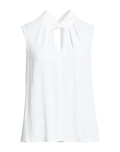PATRIZIA PEPE PATRIZIA PEPE WOMAN TOP WHITE SIZE 2 VISCOSE 