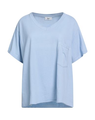 B.yu B. Yu Woman T-shirt Sky Blue Size L Cotton