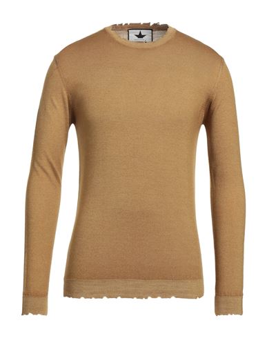 Macchia J Man Sweater Camel Size Xl Virgin Wool In Beige