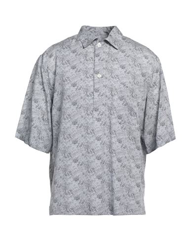 Shop Aglini Man Shirt Grey Size M Lyocell