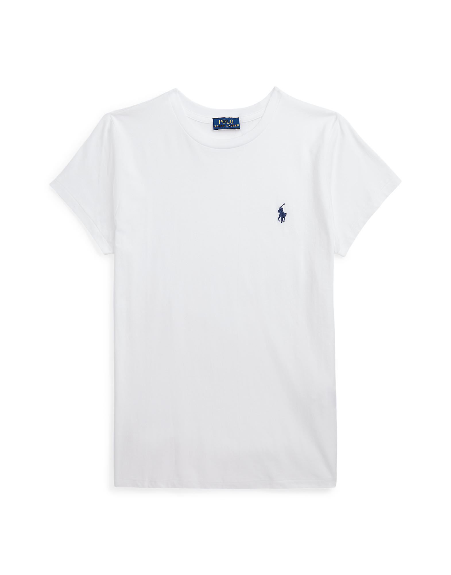 Polo Ralph Lauren Woman T-shirt White Size Xl Cotton