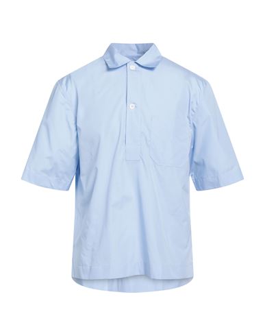 Aglini Man Shirt Sky Blue Size L Cotton