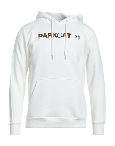Parkoat Man Sweatshirt White Size Xxl Cotton, Polyester