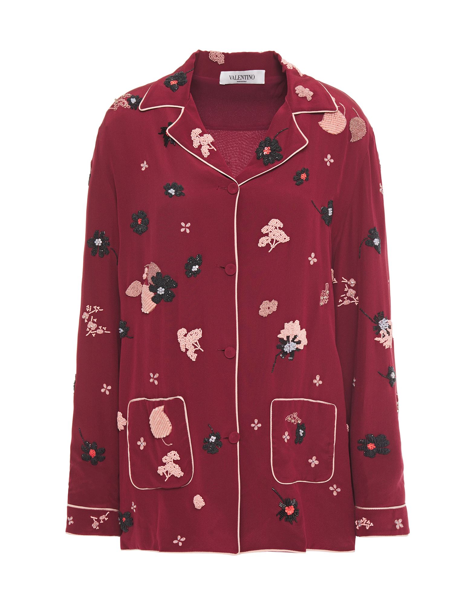 Valentino Shirts In Burgundy