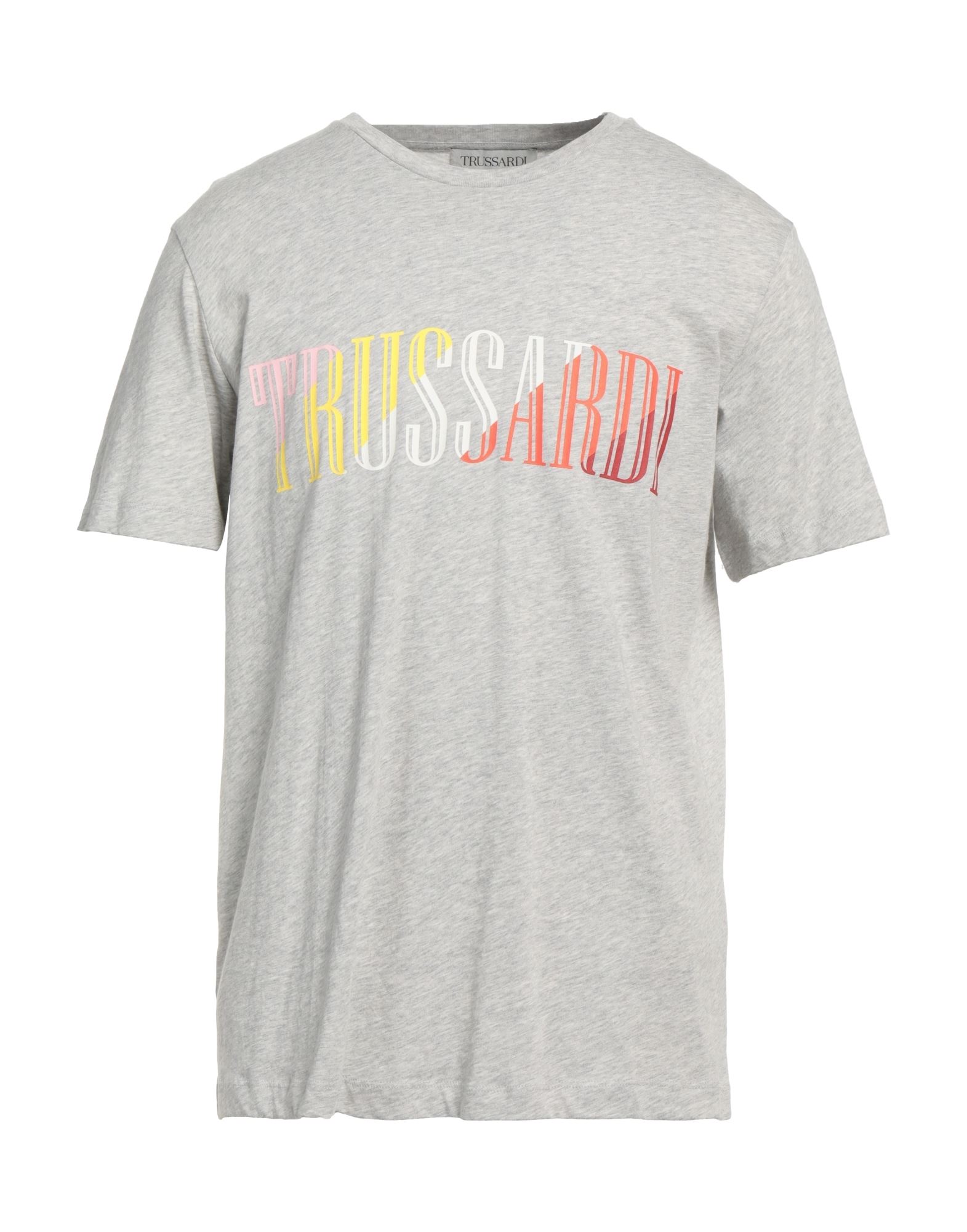《セール開催中》TRUSSARDI メンズ T シャツ ライトグレー S コットン 100%