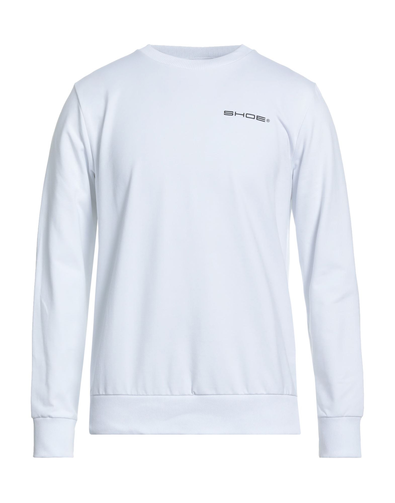 Shoe® Shoe Man Sweatshirt White Size L Cotton, Elastane In White