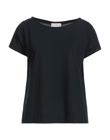 Drumohr Woman T-shirt Black Size M Cotton