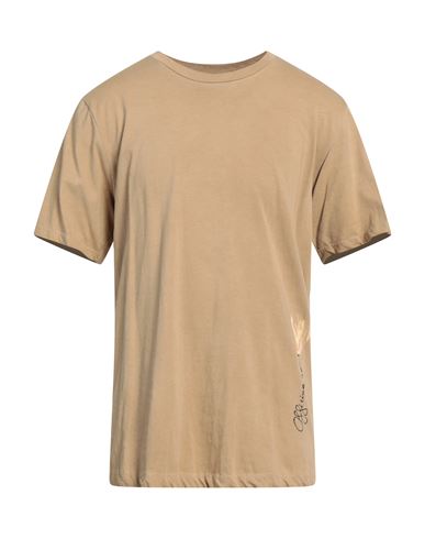 Officina 36 Man T-shirt Beige Size Xl Cotton