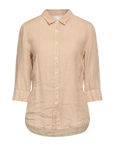 120% Woman Shirt Beige Size 6 Linen