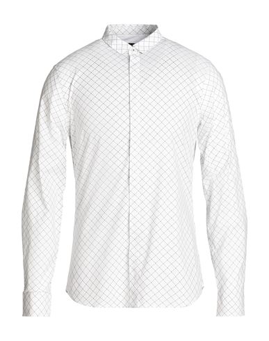 Armani Exchange Man Shirt White Size S Cotton, Elastane