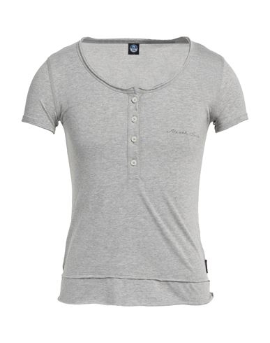 North Sails Woman T-shirt Light Grey Size S Viscose, Polyester