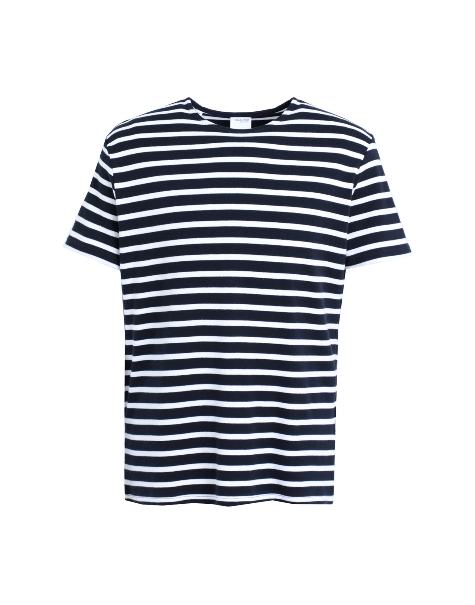 Selected Homme T-shirts In Navy Blue