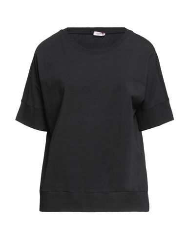 Rossopuro Woman T-shirt Black Size Xs Cotton, Elastane