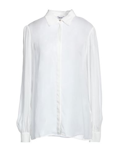 Liu •jo Woman Shirt White Size 12 Viscose