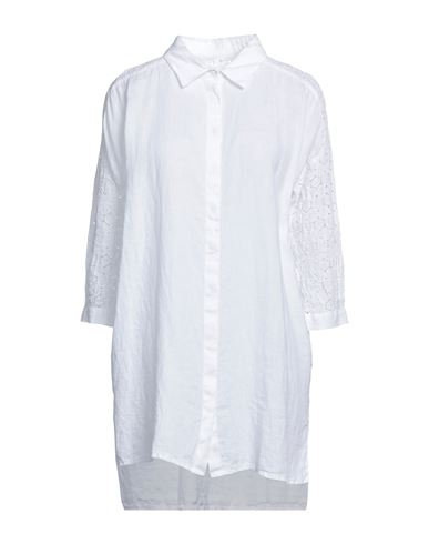 120% Woman Shirt White Size 2 Linen