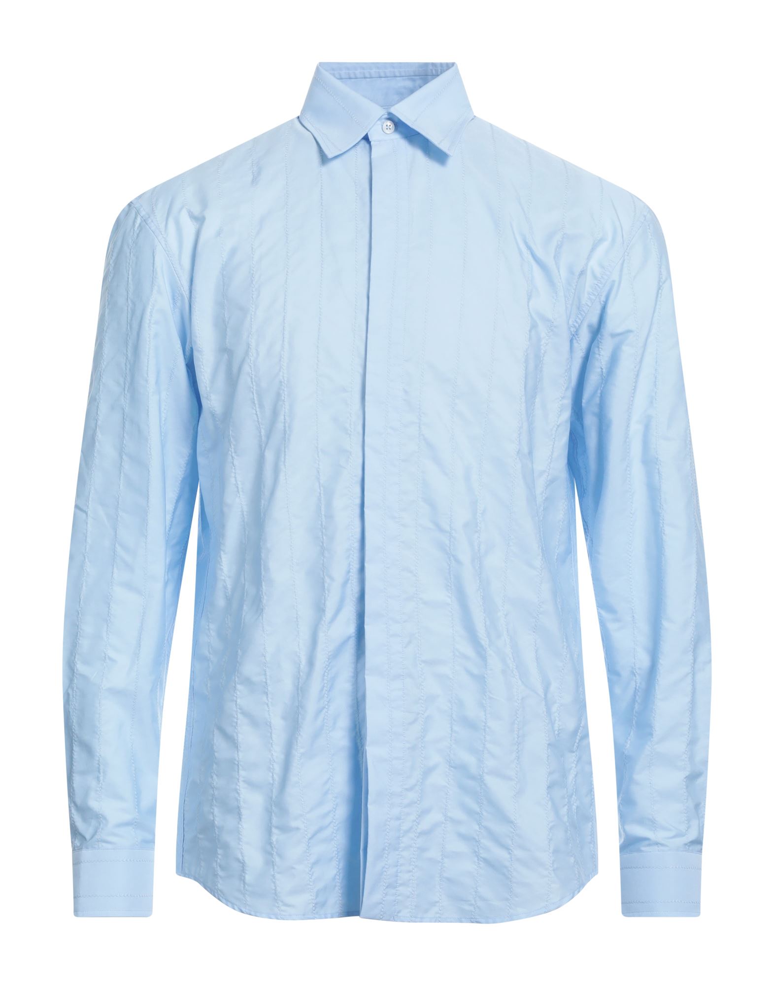 DUNHILL DUNHILL MAN SHIRT SKY BLUE SIZE M COTTON 