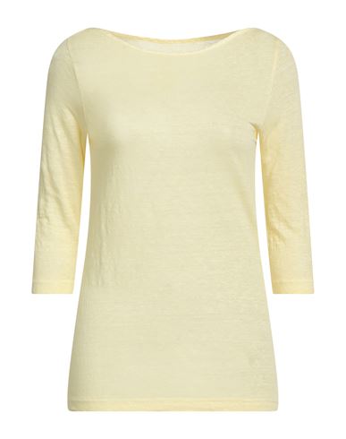 120% Woman T-shirt Light Yellow Size Xxs Linen