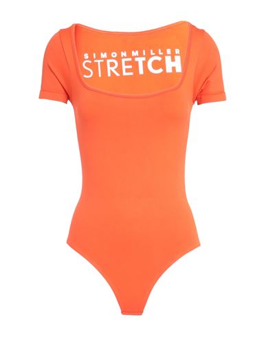Simon Miller Woman Bodysuit Orange Size M/l Nylon, Elastane