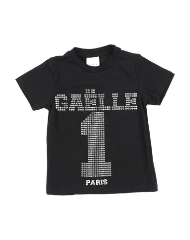 GAELLE PARIS GAËLLE PARIS TODDLER GIRL T-SHIRT BLACK SIZE 6 COTTON, ELASTANE