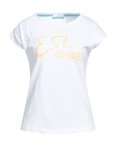 Yes Zee By Essenza Woman T-shirt White Size S Cotton
