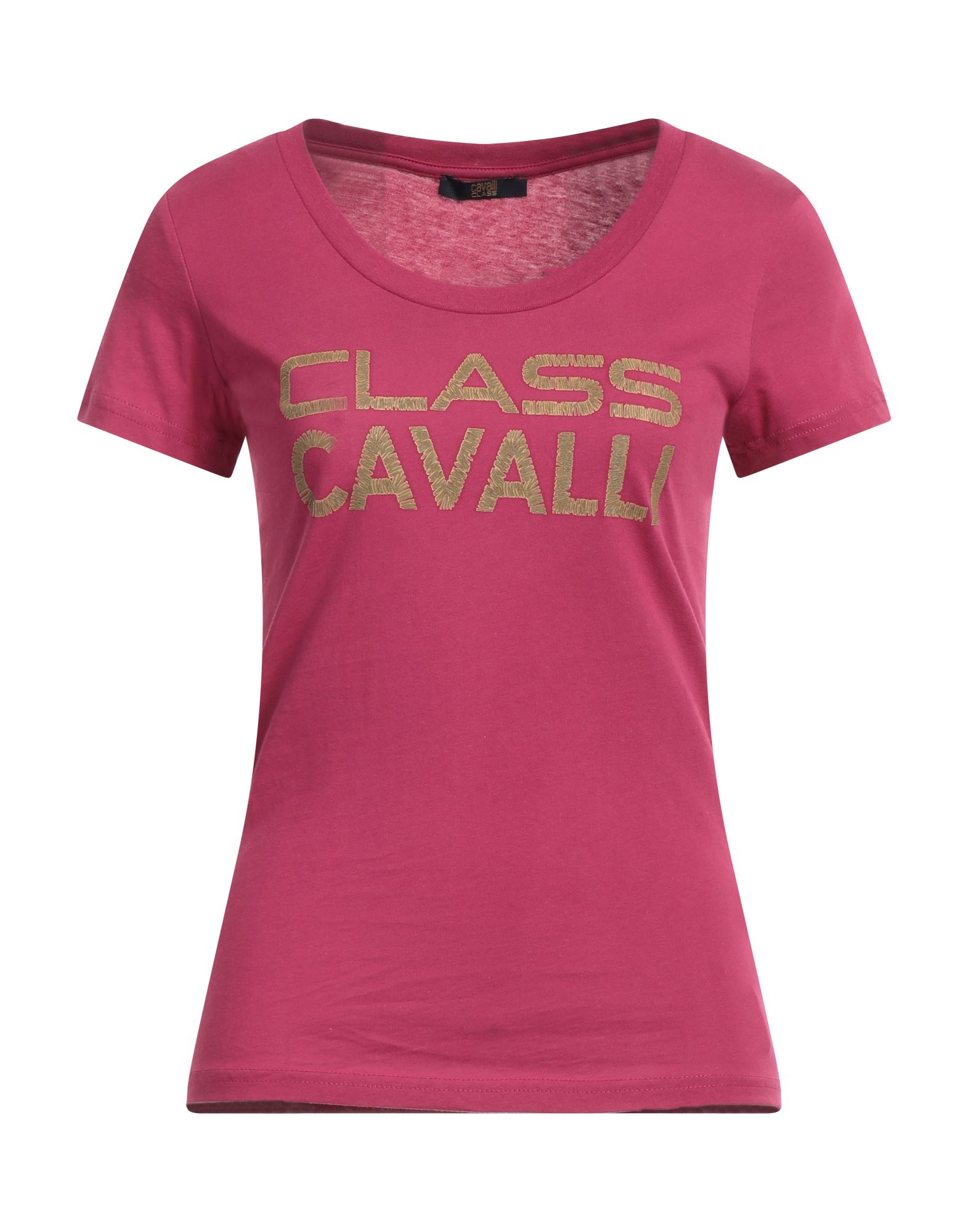 Cavalli Class T-shirts In Magenta